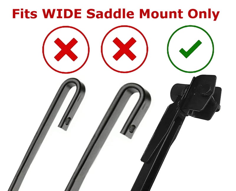 Renew 32" Heavy Duty Windshield Wiper Blade Pair with Wide Saddle Mount for Motorhome, Recreational Vehicle RV and bus with 2 Rubber Refills (Set of 2 Wipers and 2 Refills) RW32SM-2R - Image 3